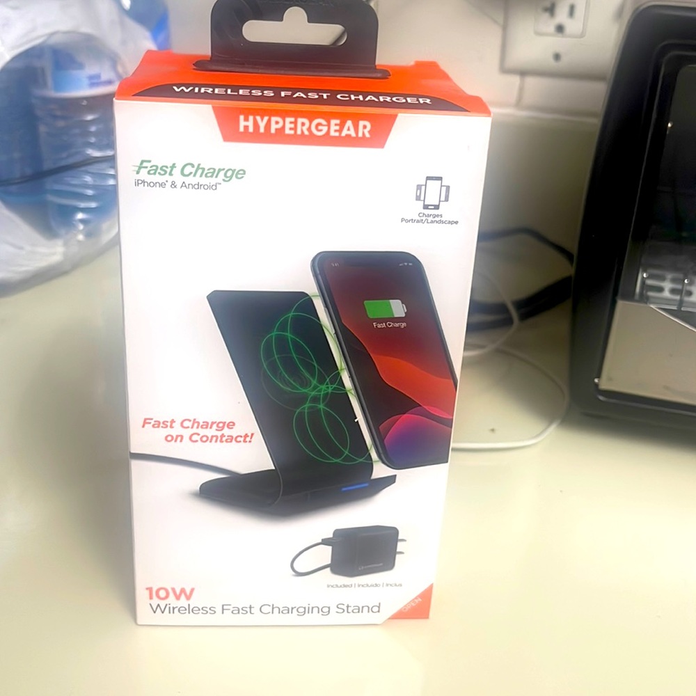 10W Wireless Fast Charging Stand Android & iPhone
